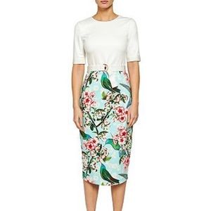 NWT Ted Baker Nectar Bodycon Dress